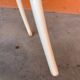 Pedestal table 80s shabby chic curved wood coffee table