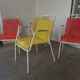 Set of 4 garden armchairs