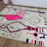 Handmade wool Berber rug 266 X 242 CM
