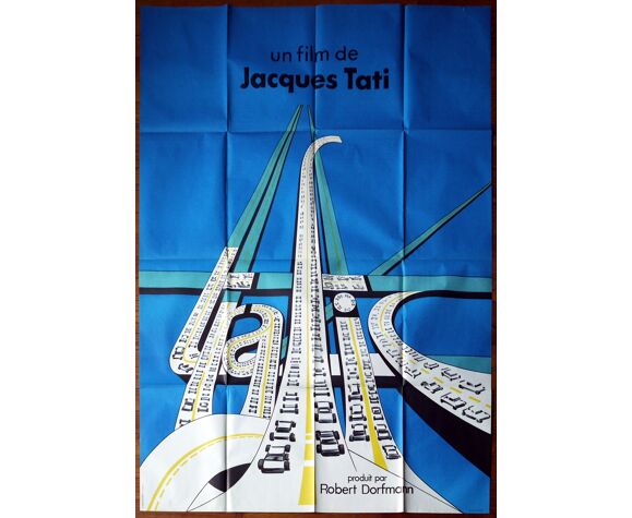 Affiche Trafic de Jacques Tati | Selency