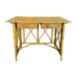 Vintage rattan desk