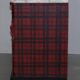 Victorian Commode with Tartan Upholstery and Marble Top