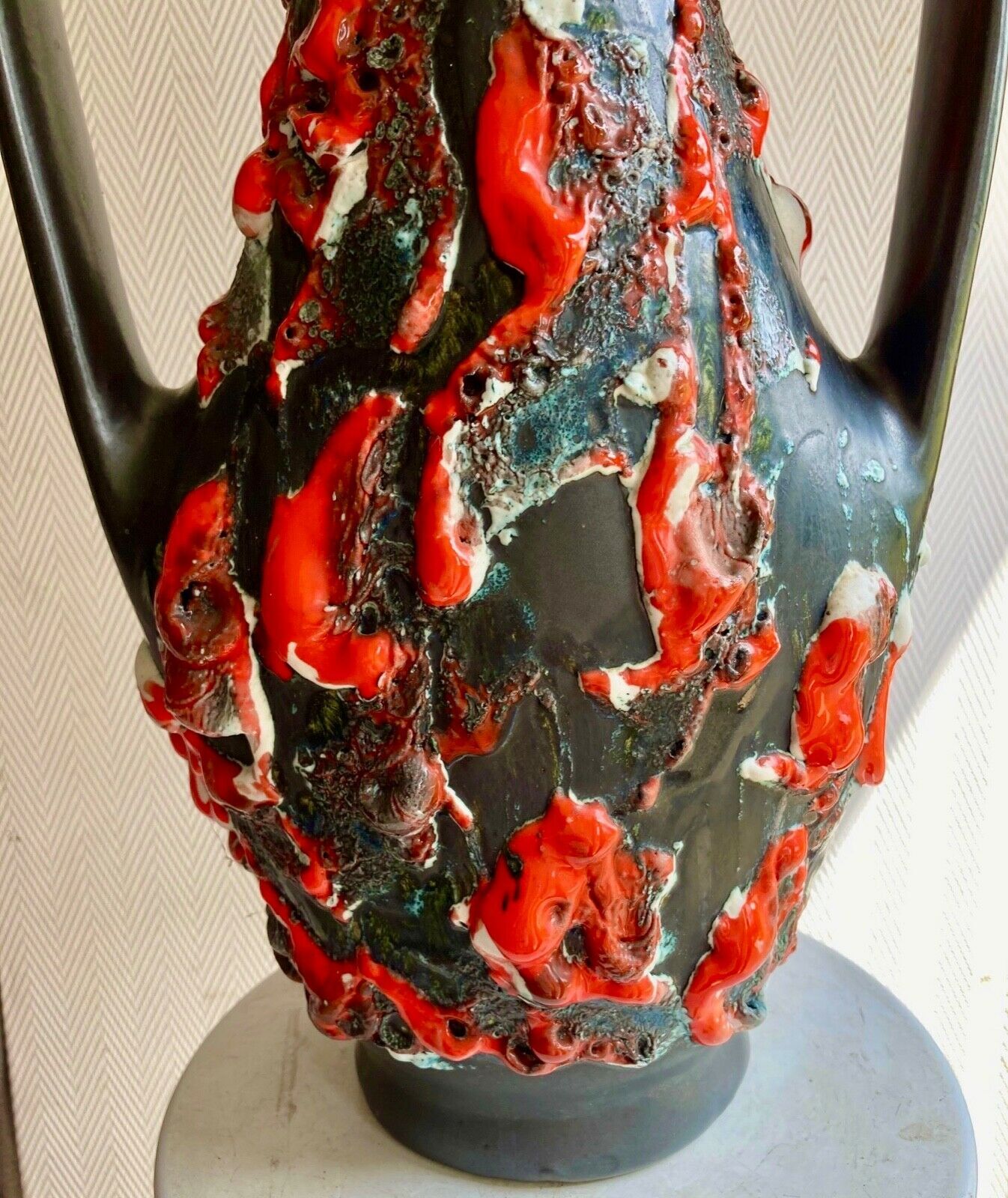 Vase amphora, vallauris, signed mb, years 50/60