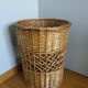 Wicker laundry basket