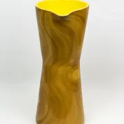 Large jug Robert Dupanier, glazed ceramic faux olive wood