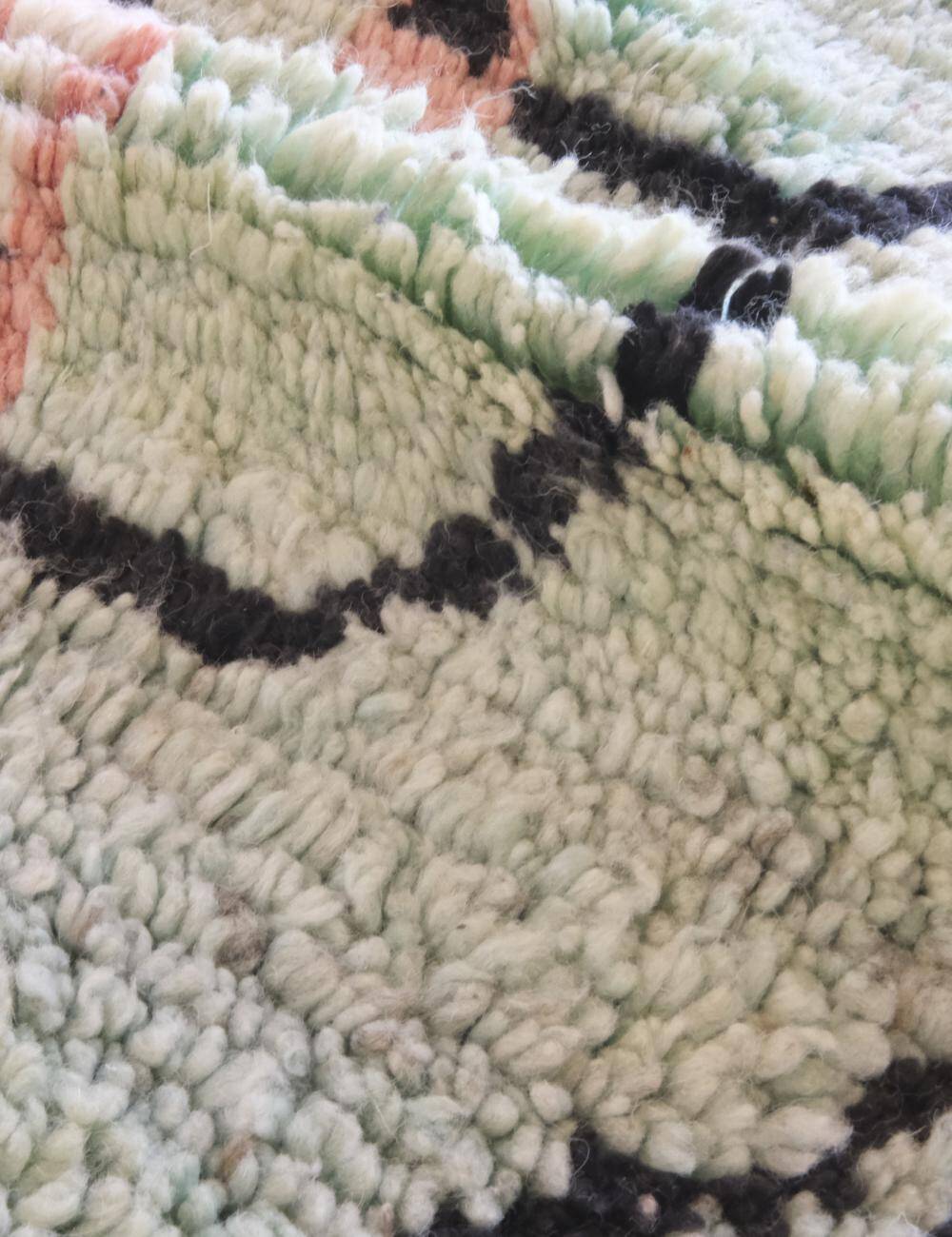 Mint Green Runner Rug - 295 x 82 cm