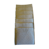 Lot of 7 monogrammed towels LD