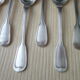 Box of 12 teaspoons in silver metal