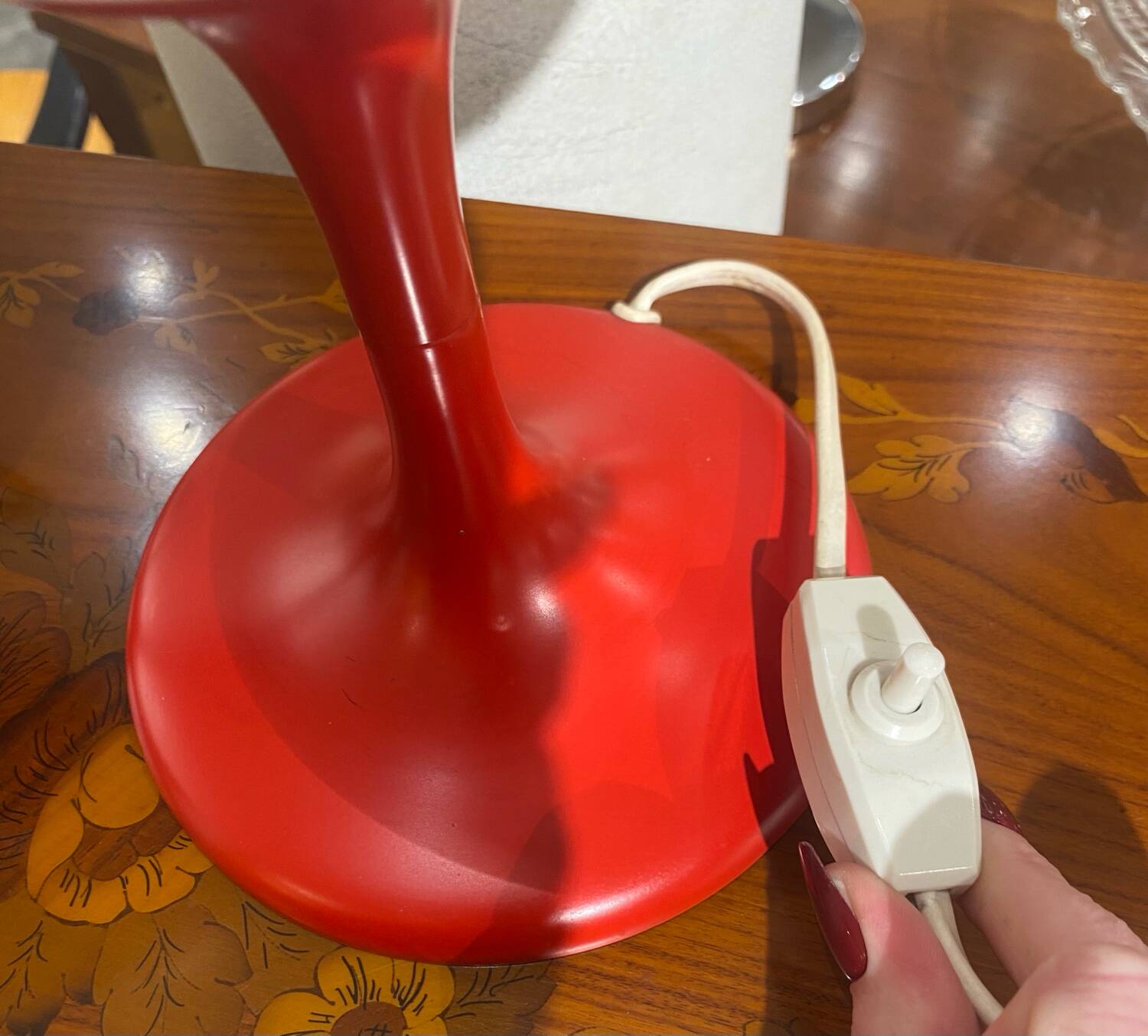 Two table lamps from the Swiss manufacturer Temde based on a design by E.