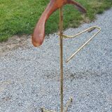 Valet de chambre of the 50s in gilded brass and wood