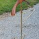 Valet de chambre of the 50s in gilded brass and wood