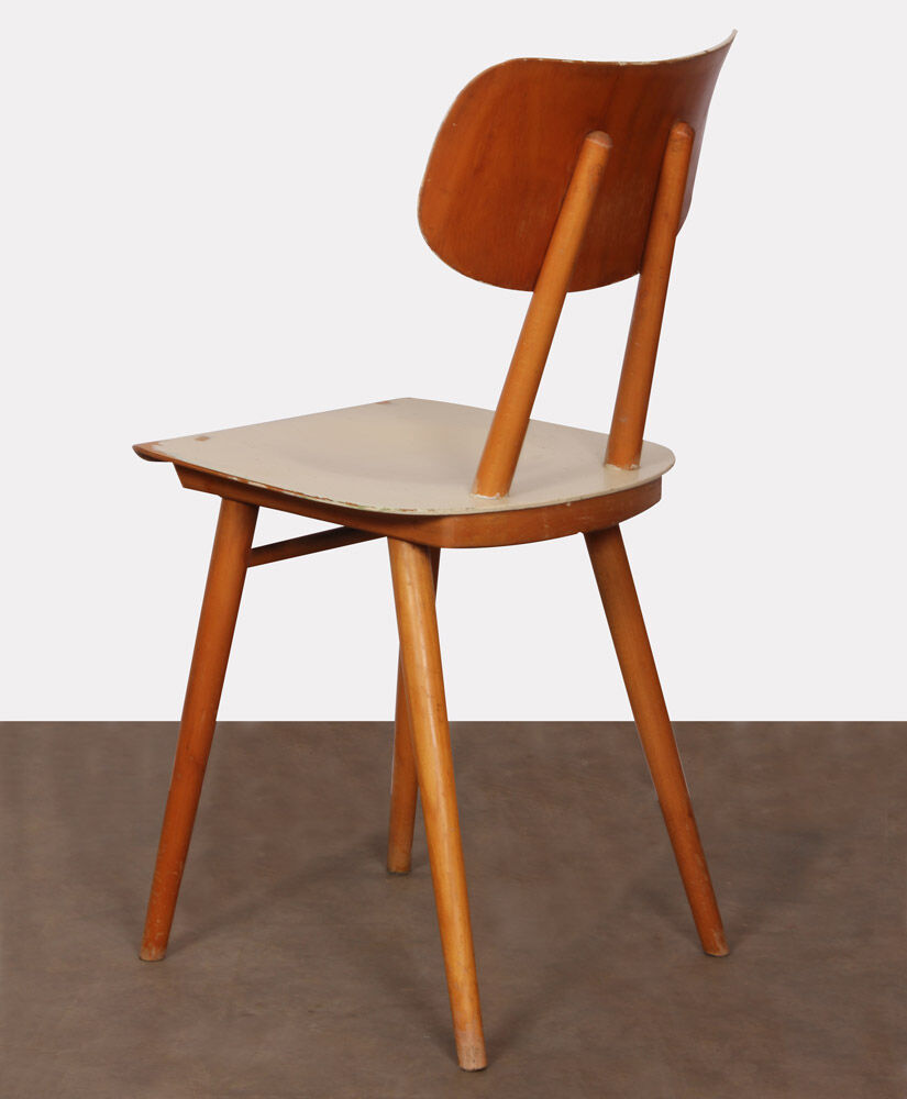 Chaise vintage en bois éditée par Ton, 1960