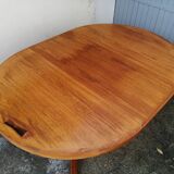 Danish teak dining table from the 1971s with extension cord