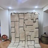 Handmade wool Berber rug 250x150 cm