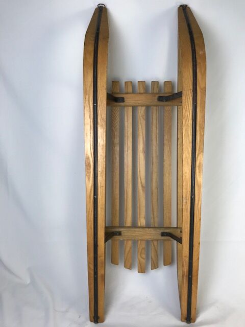 Wood luge "Megève's sled"