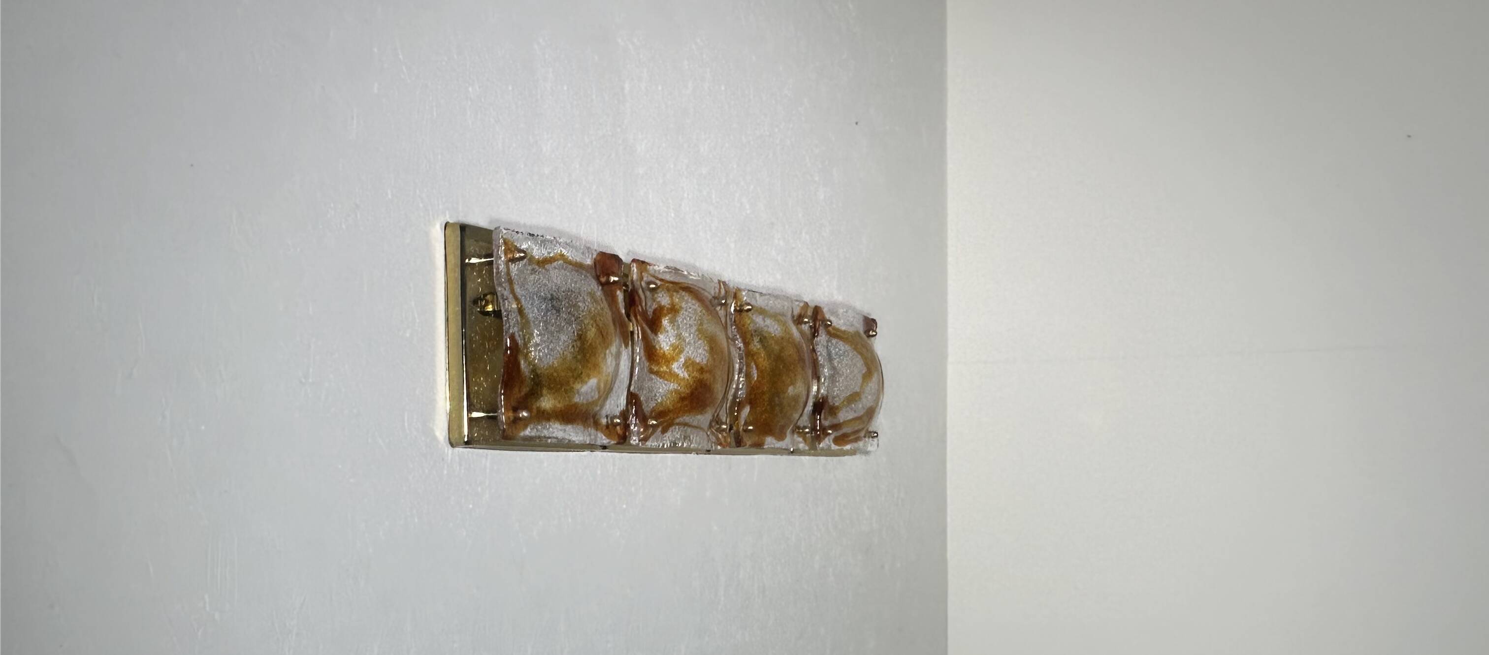 Wall sconces by Toni Zuccheri for A.V. Mazzega, set of 4.