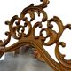 Miroir mural vintage style baroque / rococo avec cadre en bois