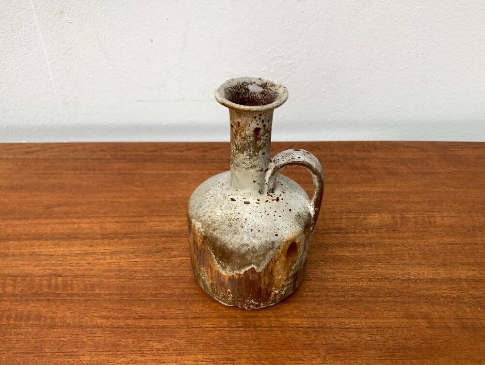 Brutalist Fat Lava Vase in Ceramic by Ruscha, West Germany, 1960s