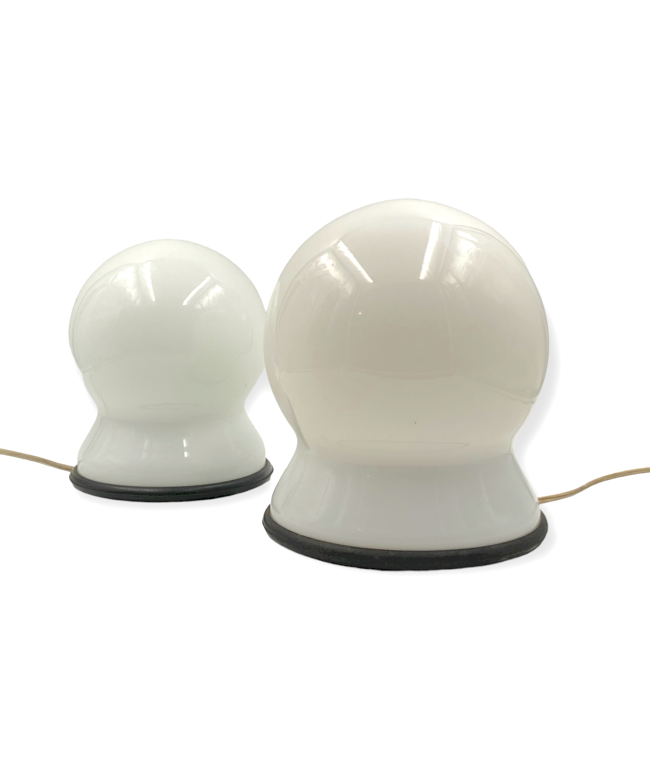 Sergio Asti, Set of 2 "Scafandro" Table Lamps, Candle, Italy 1970s