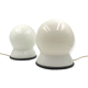 Sergio Asti, Set of 2 "Scafandro" Table Lamps, Candle, Italy 1970s