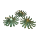 Set of 3 vintage vine leaf shaped pendant lights 1970s