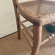 Lot de deux chaises ancienne avec cannage