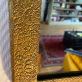Art Deco mirror with rose and leaf decoration