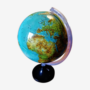 Globe terrestre lumineux des années 70