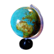 Globe terrestre lumineux des années 70