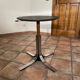 Table vintage modulable. 1970. Inox et verre. Italie.