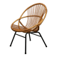 Fauteuil en rotin Rohe Noordwolde, Pays-Bas années 1950