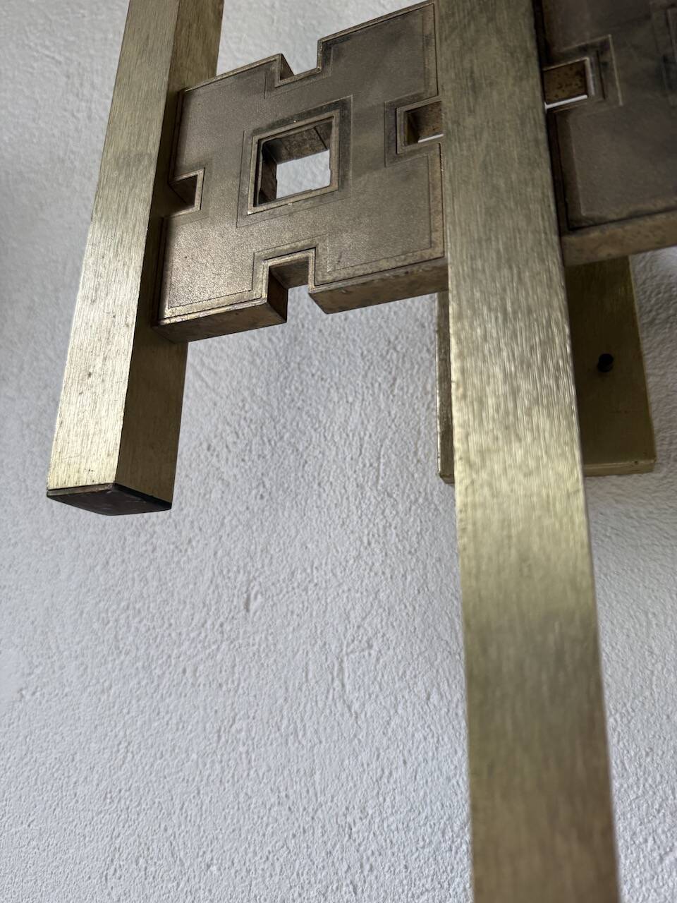 Pair of Regency brass wall lights in Italy