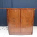 Art deco bar system in walnut