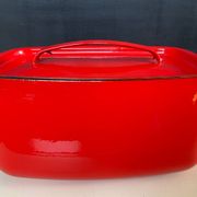 Cocotte vintage en fonte émaillée