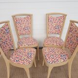 4 Old Chairs " Baumann France "No. 1160 Vintage