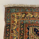 Antique tribal qashqai rug 275x157 cm, medium, oriental carpet truly shabby chic