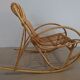 Fauteuil à bascule en rotin