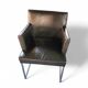 6 chaises Solo d'Antonio Citterio pour B&B Italia / Cuir noir