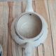 Antique glazed stoneware teapot with blue decoration – Saint-Uzé spirit