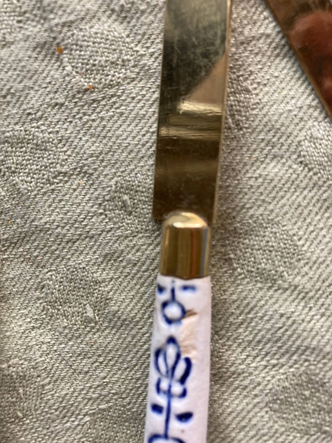 Fruit cutlery Meissen blue onion