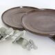 Flat plates x3, artisanal pottery, France
