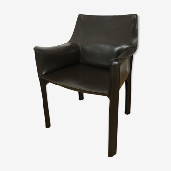 Mario Bellini leather armchair for Cassina, model CAB 413