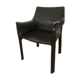 Mario Bellini leather armchair for Cassina, model CAB 413