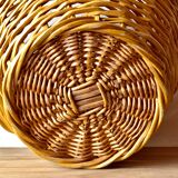 Large wicker basket - Woven wooden awning