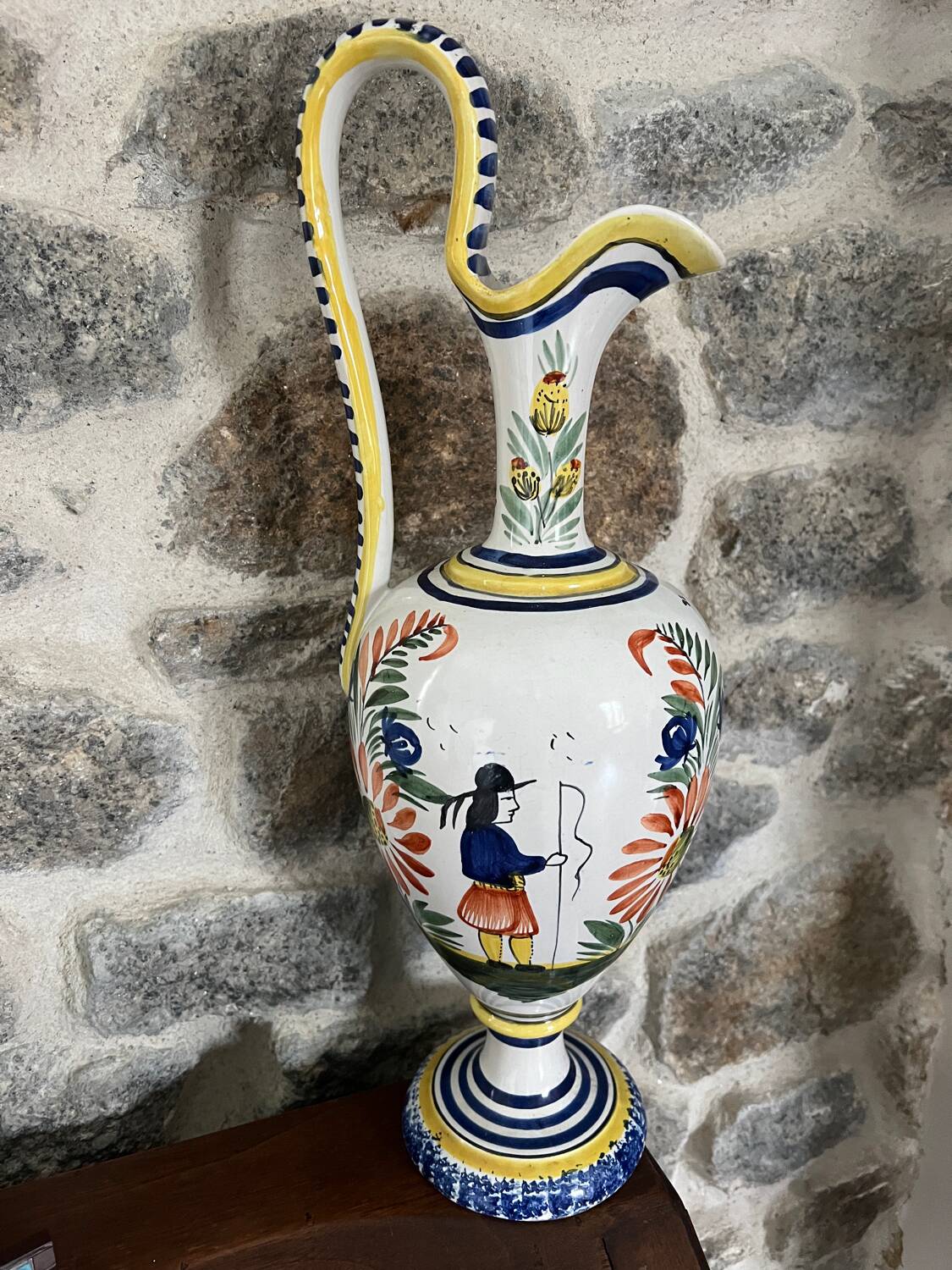 Henriot Quimper ewer