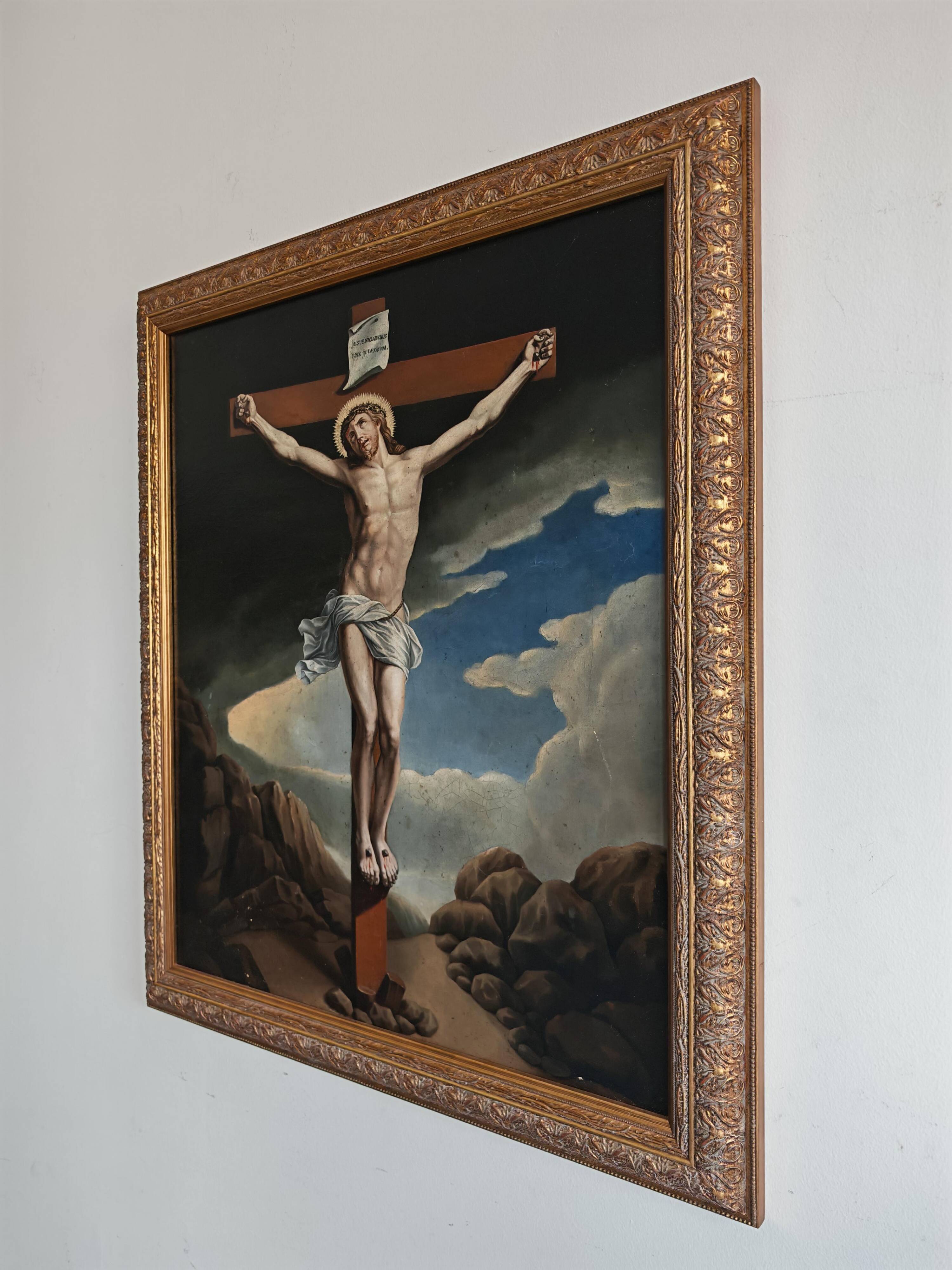 Christ on the Cross, oil on canvas, 19th century