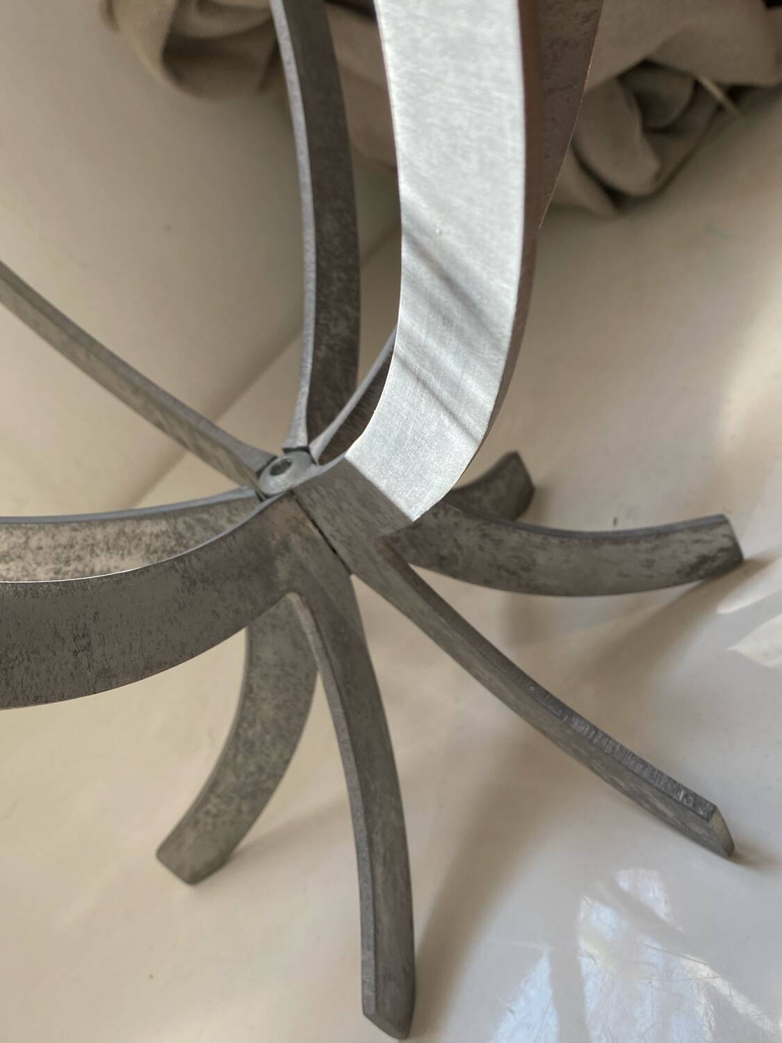 Aluminum candlestick, vintage Ikea, designer Sigga Heimish