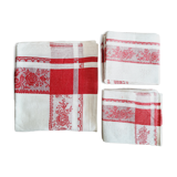 Damask linen tablecloth and napkins