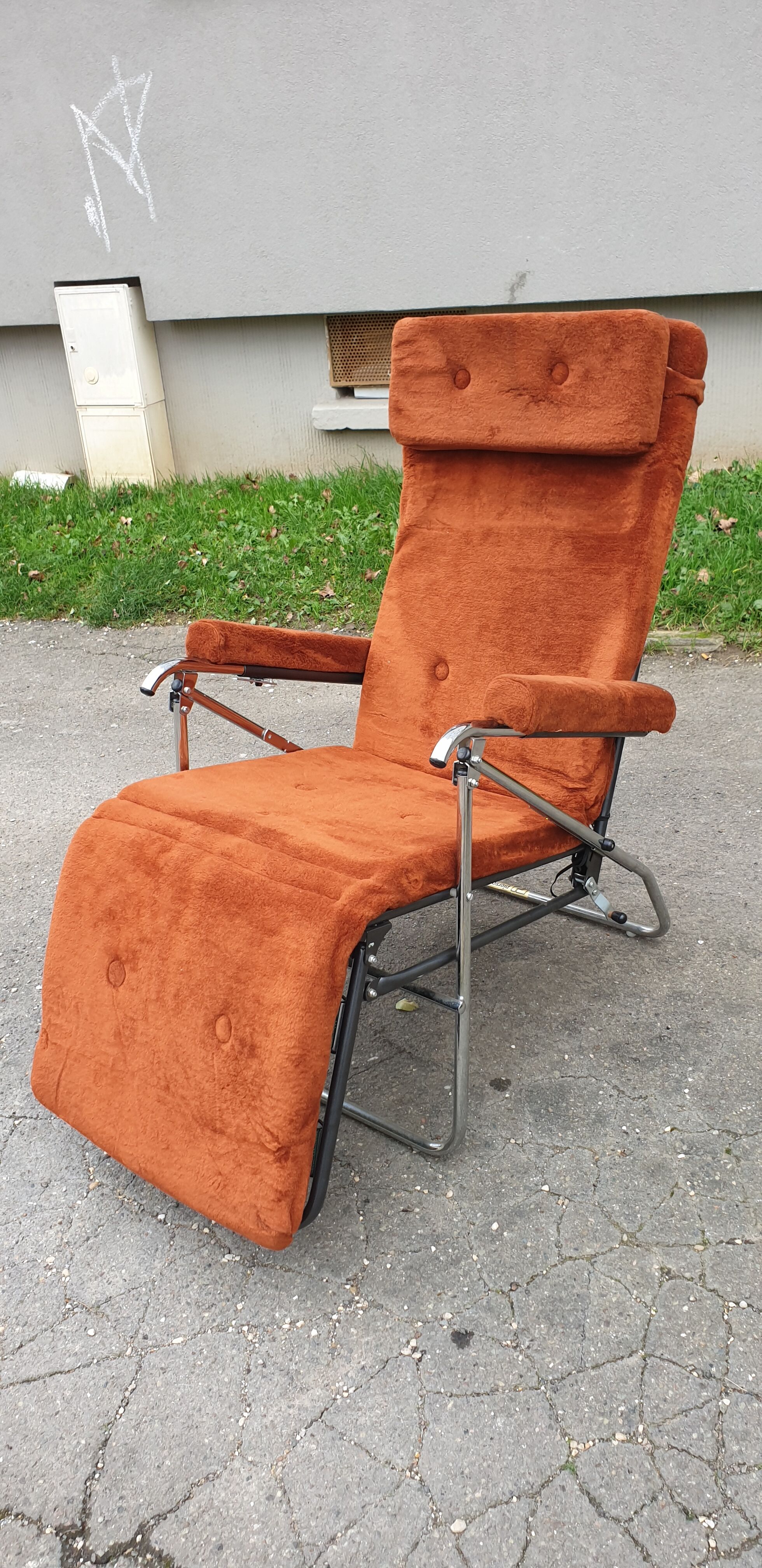 Vintage Folding Armchair by Pierson