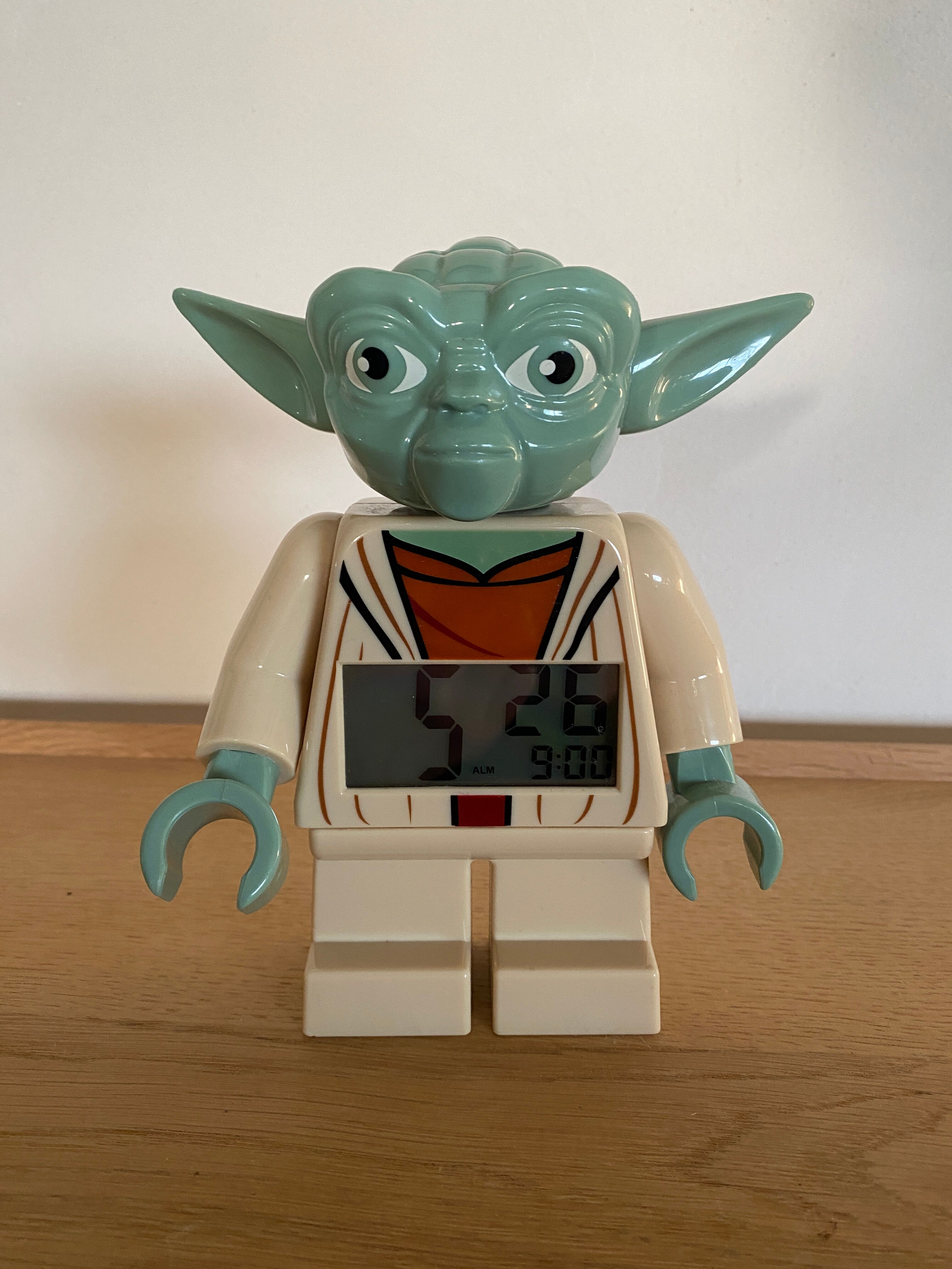 Lego Star Wars Yoda 10" Mini Figure Light Up Alarm Clock
